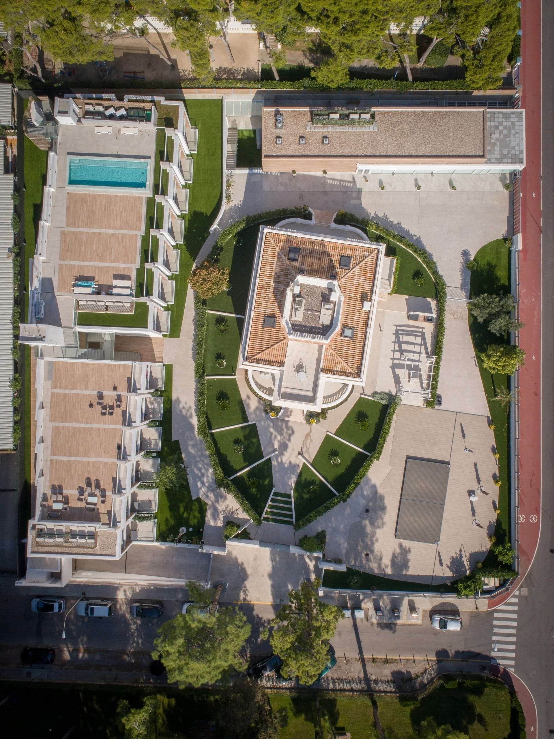 Hotel Villa Los Pinos vista aerea